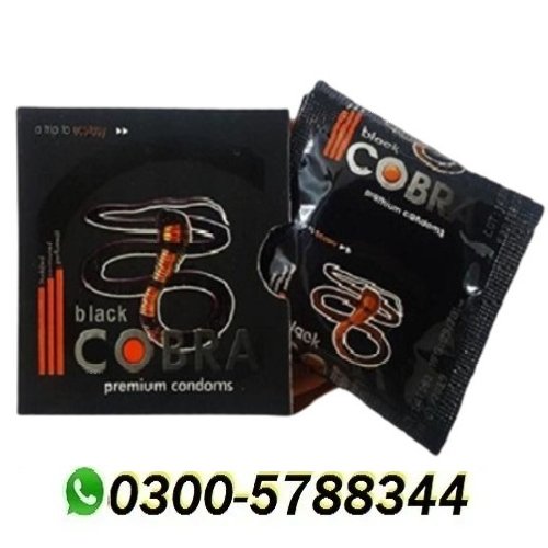 Black Cobra Premium Condoms in Pakistan