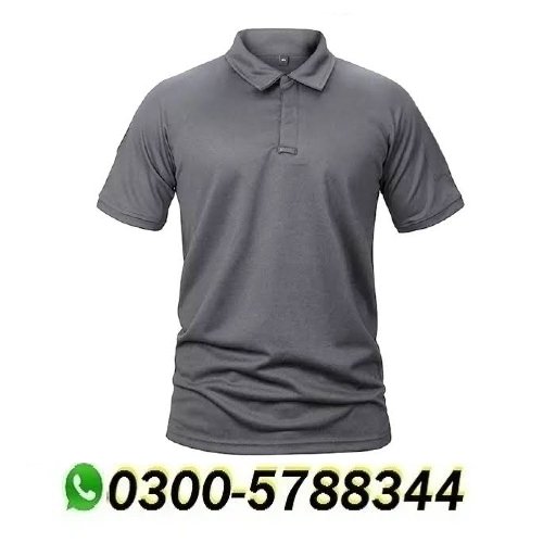 1 Pc Men Dri Fit Plain Polo Shirt