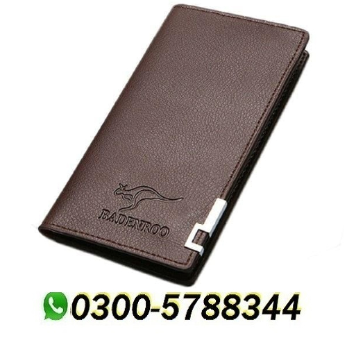 Unisex Vintage Long Fold  Leather Wallet 