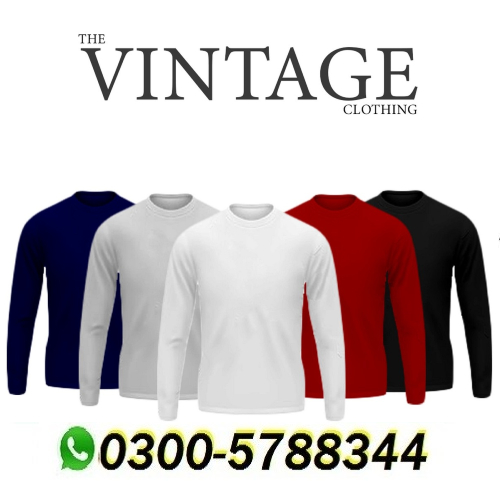 The Vintage Clothing Basic Full Sleeves T Shirts