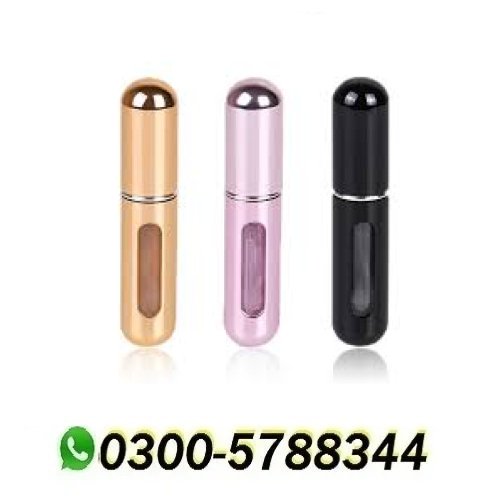 Refillable Portable Mini Perfume Atomizer Bottle, 5ml - Pack Of 3