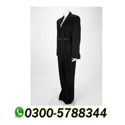 Black Printed Strap Jumpsuit Sleek & Chic Two-piece