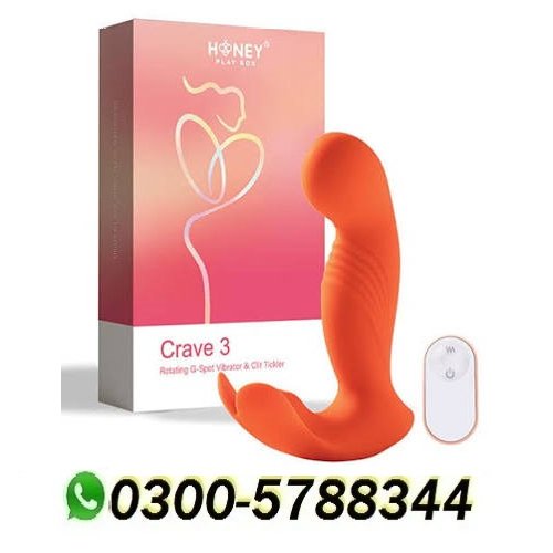 Crave G-spot Vibrator With Rotating Head & Clit Stimulator Prostate Massager