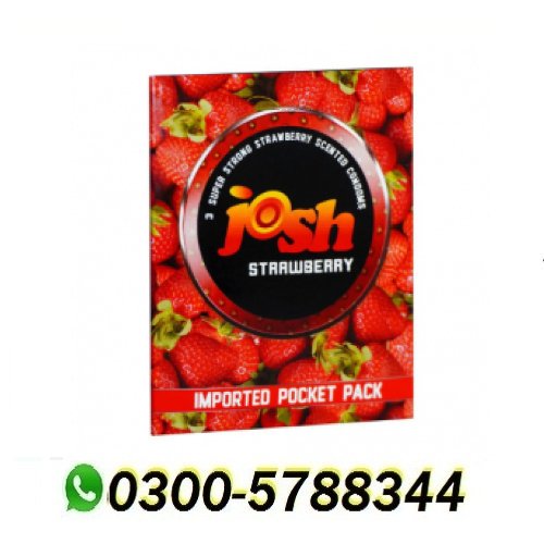 Josh Strawberry Condom 3 Pack