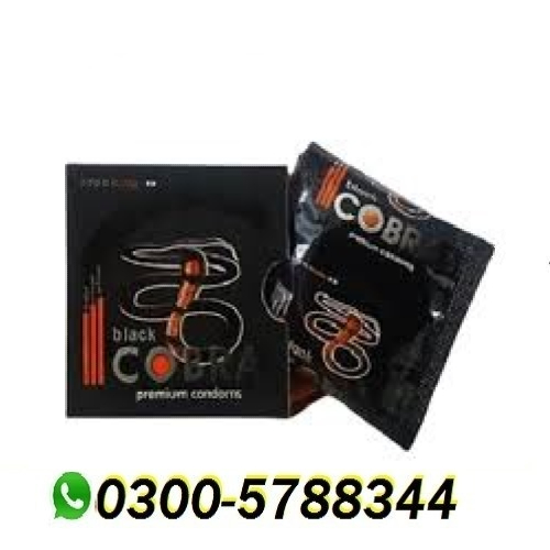 Black Cobra Premium Condoms in Pakistan