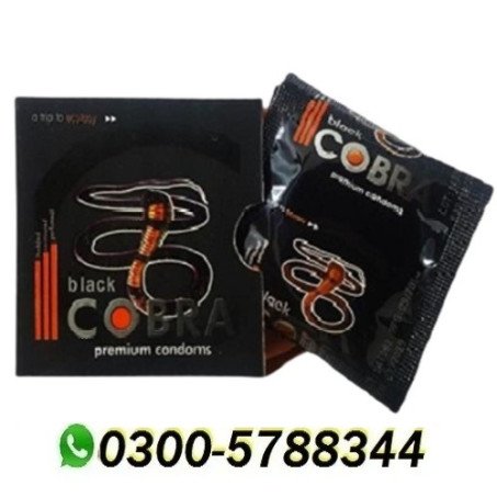 Black Cobra Premium Condoms in Pakistan