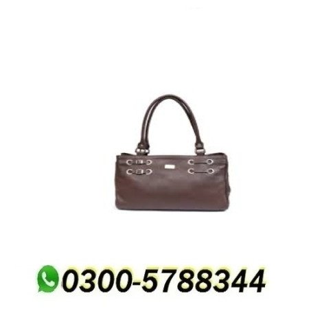 Womens Leather Plain Hand Bag Set