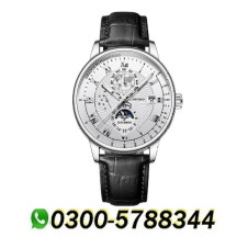 Three Eye Calendar Sun Moon  Men's Watch