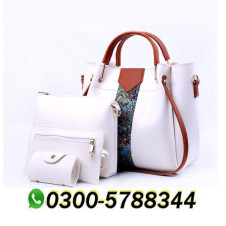 4 Pcs Women's Royal Pu Leather Shoulder Bag